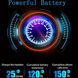 Wireless Headphones Bluetooth LCD Battery Indicator