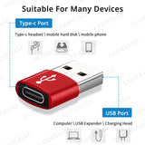 USB Type C Adapter USB3.0 Type A Male to USB 3.1 Type C Female Converter