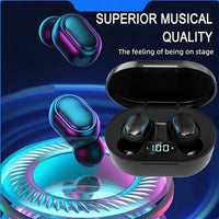 Wireless Headphones Bluetooth LCD Battery Indicator