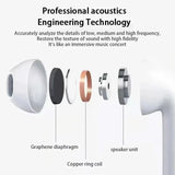 Wireless Earphone Buds HIFI Stereo Sound Bluetoothm5.3 With Mic For Android & iOS