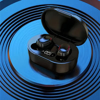 Wireless Headphones Bluetooth LCD Battery Indicator