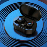 Wireless Headphones Bluetooth LCD Battery Indicator