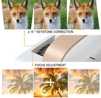 Portable Smart 4K Projector Mini Home Theater Android  Outdoor Wifi Bluetooth LED Video Game Phone Cinema Speaker