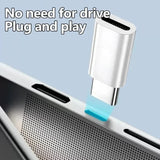 For Lighting Female to USB C Male Adapter Fast Charging Data Converters IOS to Type C