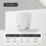 Imitation Ceramic Resin Plastic Large Flower Pot