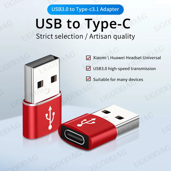 USB Type C Adapter USB3.0 Type A Male to USB 3.1 Type C Female Converter